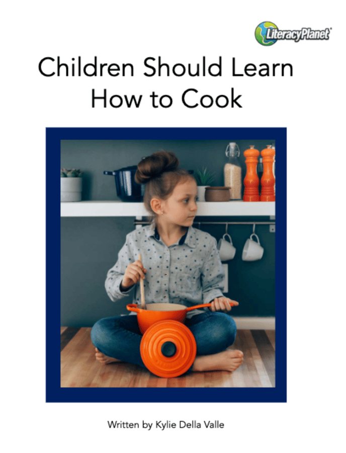 Children should learn how to cook