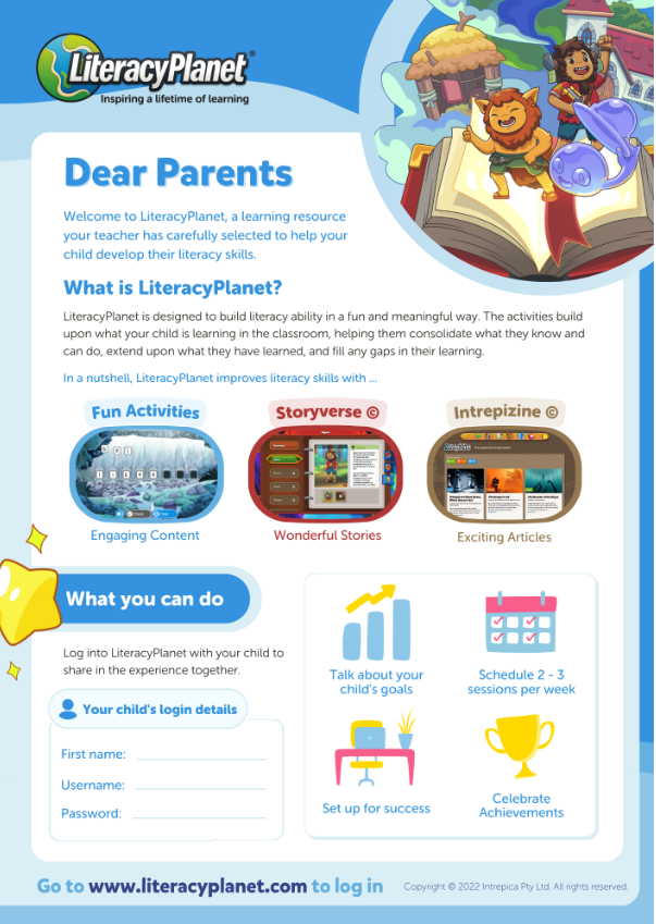 Letter to Parents